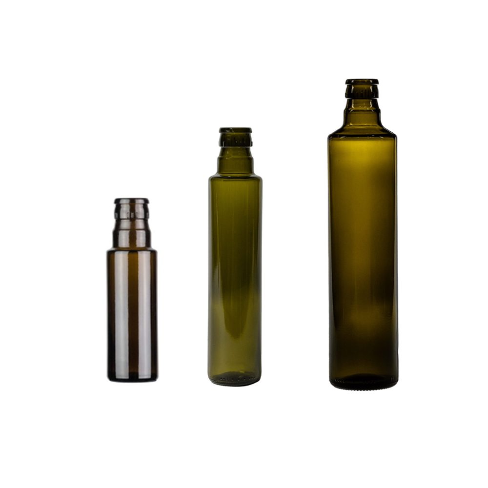 Aliejaus stiklinis butelis rudai žalias DORICA GUALA 100, 250, 500 ml (kakliukas 31,5 mm) 1 Aliejaus stiklinis butelis rudai žalias DORICA GUALA 100, 250, 500 ml (kakliukas 31,5 mm)