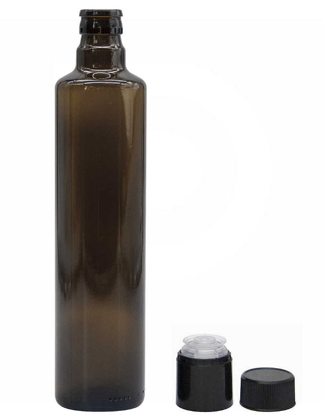 Aliejaus stiklinis butelis rudai žalias DORICA GUALA 100, 250, 500 ml (kakliukas 31,5 mm) 4 Aliejaus stiklinis butelis rudai žalias DORICA GUALA 100, 250, 500 ml (kakliukas 31,5 mm) - Image 4